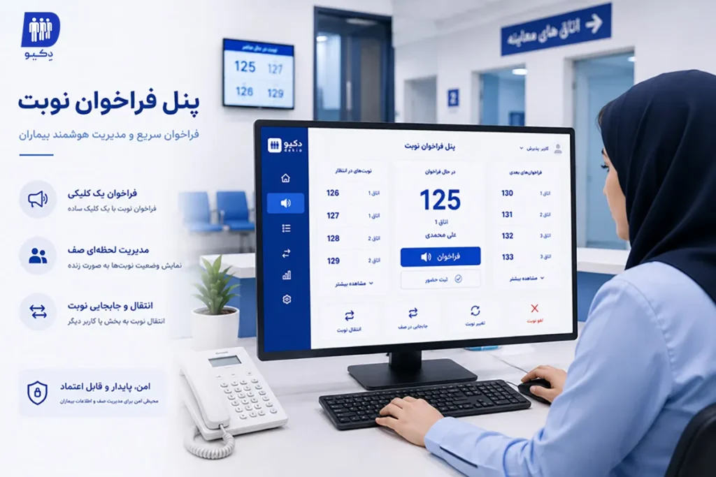 نرم افزار فراخوان نوبت بیمارستان